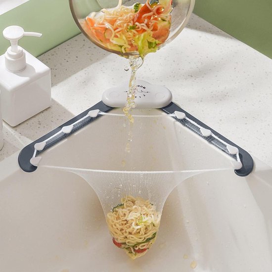 Gootsteenzeefmand, Keukengootsteen Voedselopvanger, Gootsteenzeef met Hangend Ontwerp, Plastic Gootsteenzeef voor Keukenresten