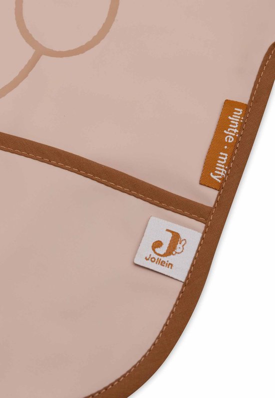 Jollein x Nijntje - Baby Slab Waterproof met Mouw - Miffy Peekaboo Wild Rose van Jollein — afbeelding 3