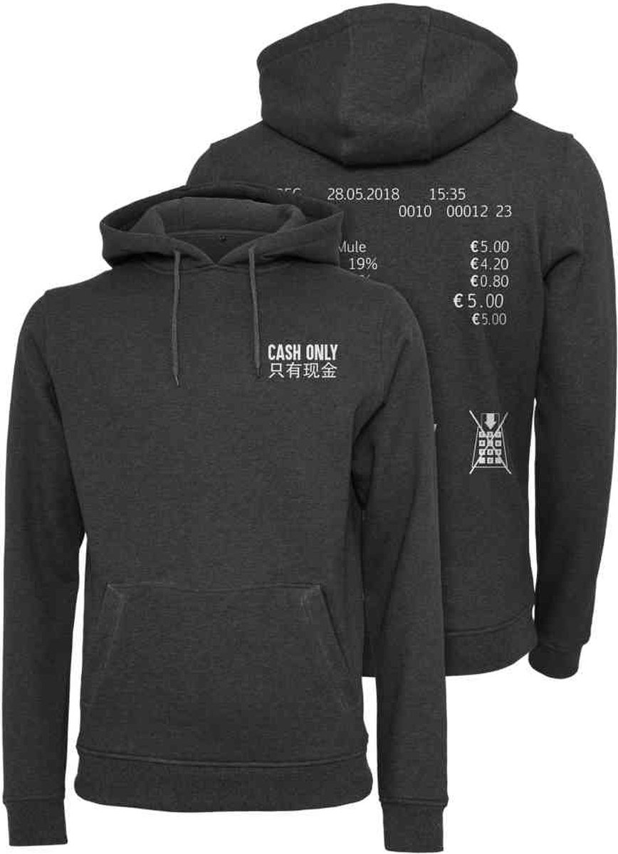 Mister Tee Cash Only Hoodie/trui L Grijs
