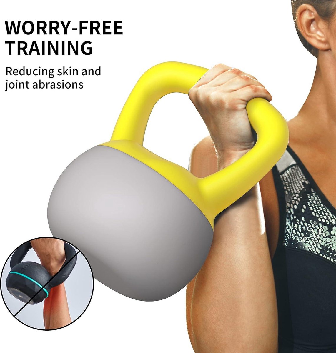 Zachte Kettlebell 36 kg - 73 kg - 109 kg - 145 kg met ijzeren zand - antislip handvat - waterkokergewichten voor fitness - oefening - training - thuisgym - krachttraining - bodybuilding verstelbare kettlebell – foto 4