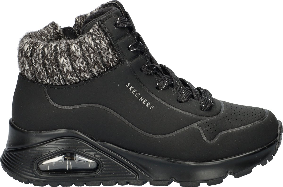 Skechers Uno Gen meisjes sneaker - Zwart