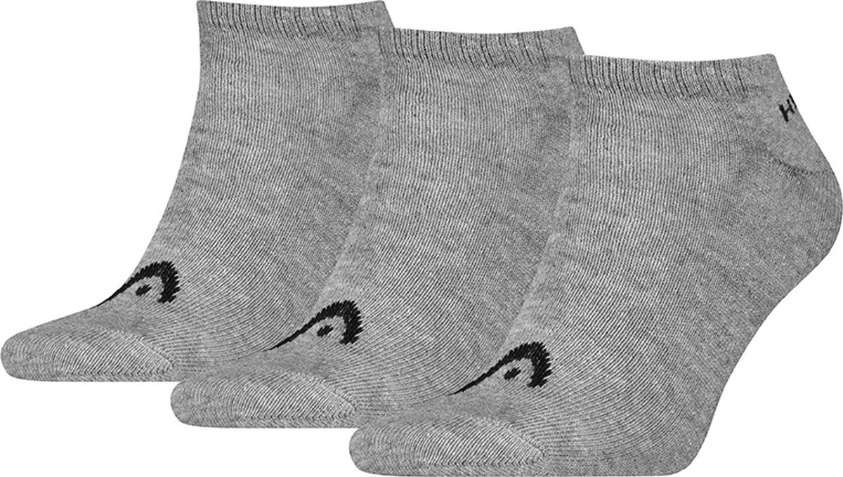 HEAD unisex 3P sneakersokken elements grijs