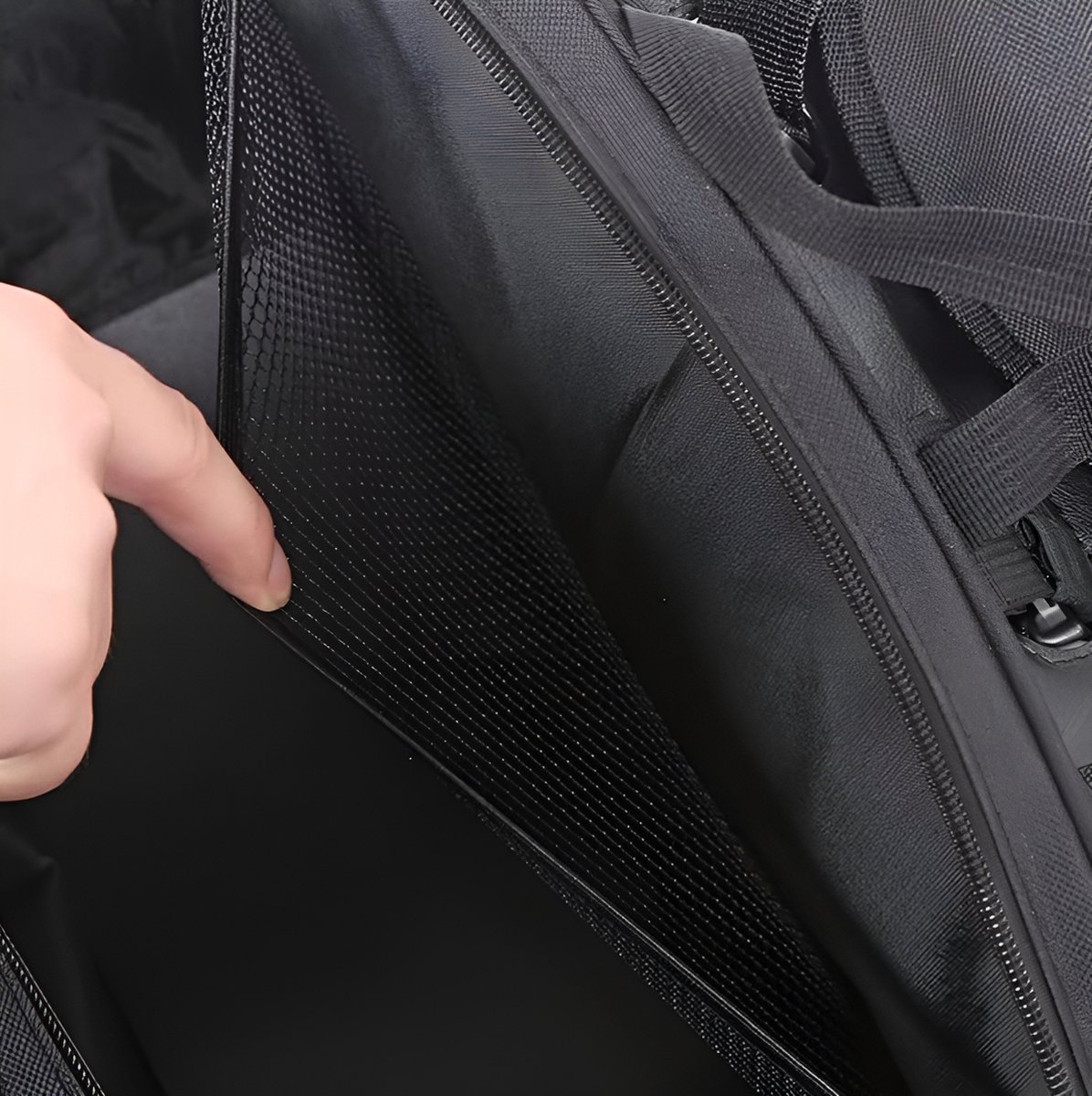CarryQuest® - Motor Rugzak - Universele Motorfiets Tas - Motorrugzak - Waterdicht, Lichtgewicht, 36L-58L Capaciteit - Inclusief Regenhoes - Carbon – foto 2