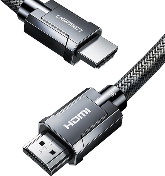 Ugreen HDMI 2.1 kabel 3m grijs 8K 60Hz 4K 120Hz 48Gbps gaming tv gameconsole Blu-ray