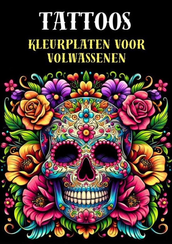 Kleurplaat voor Volwassenen - Tattoos - cover