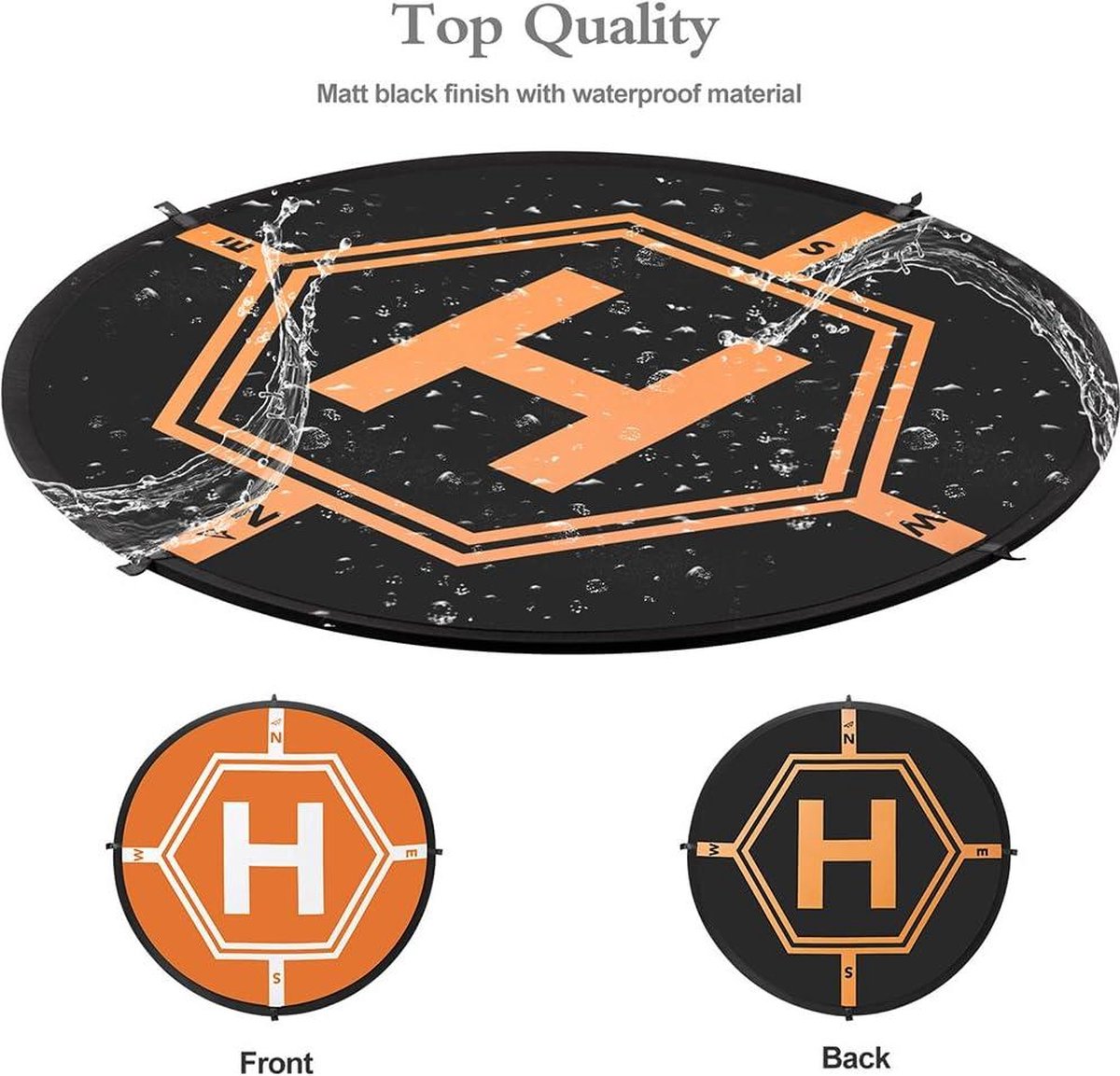 32 inch Universele Drone Landing Pad met LED-verlichting - waterdicht - DJI Mini 3 Pro - Mavic Mini 2 - helikopterplatform - snel vouwbaar - Mini 4 Pro - Mini SE - Air 2/2S - Mavic 3 thumbnail 6