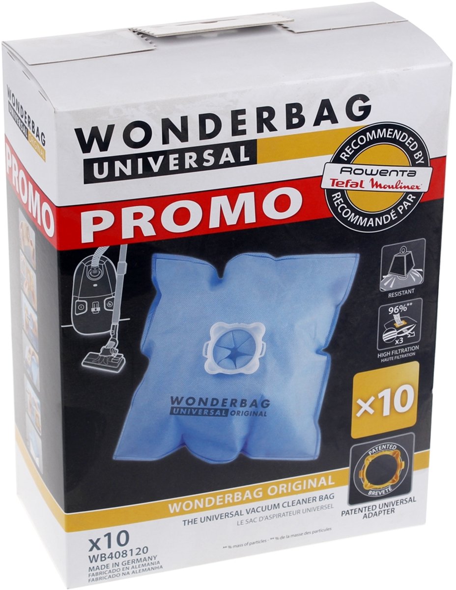 Rowenta- DOOS VAN 10 WONDERBAG ORIGINAL + RING - WB408120