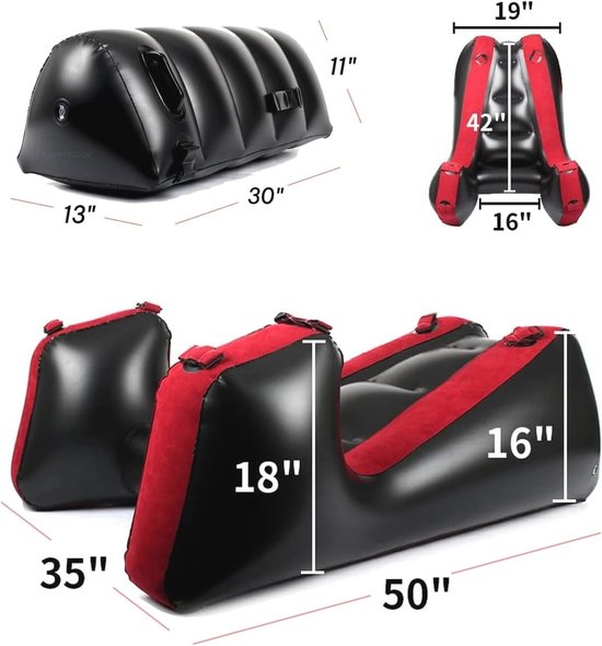 Draagbare Opblaasbare Fauteuil, Opblaasbare Slaapbank, Opvouwbare Loungestoel Met Armleuningen, Voor Binnen Woonkamer Slaapkamer, Buiten Reizen