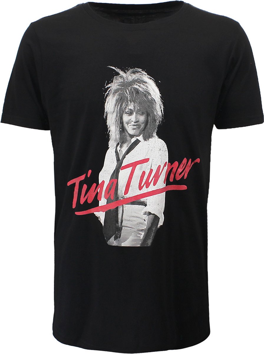 Tina Turner Photo Pose Red Logo T-Shirt - Officiële Merchandise - XL