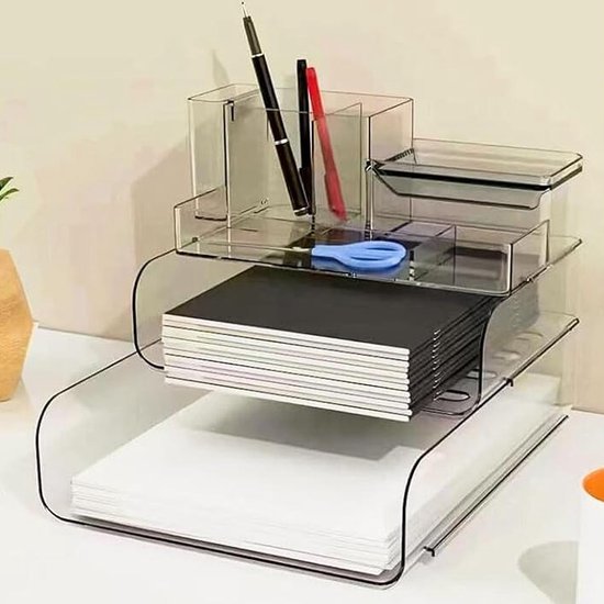 Organisator voor desktopbestanden met 4 laden, organizer voor