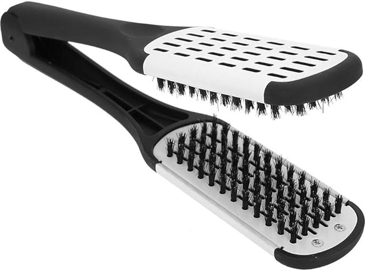 Dubbele Borstel voor Perfect Gestyled Haar - Antitstatisch en Pluisvrij
