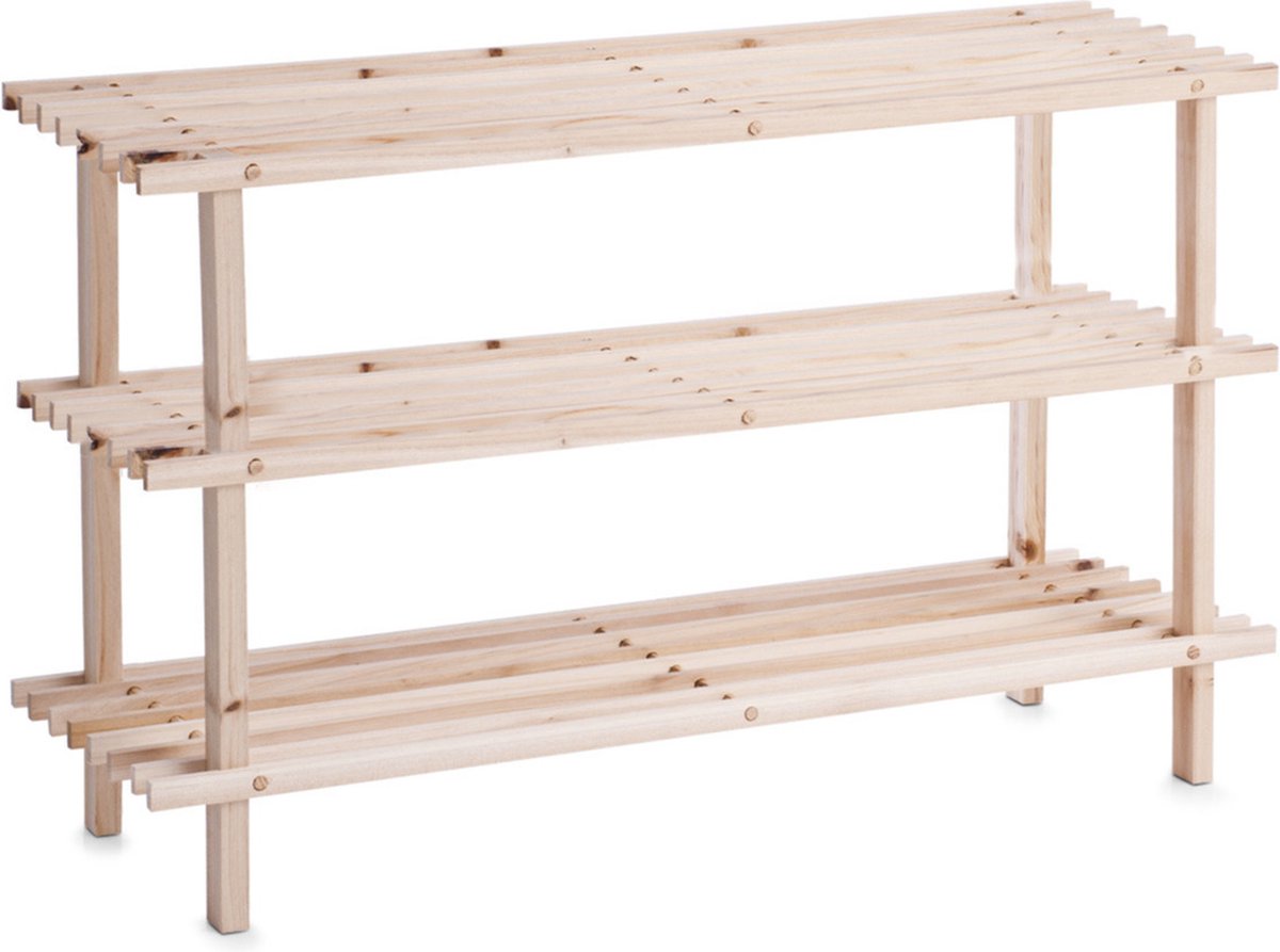 Zeller en schoenenrek 3 etages present - Hout