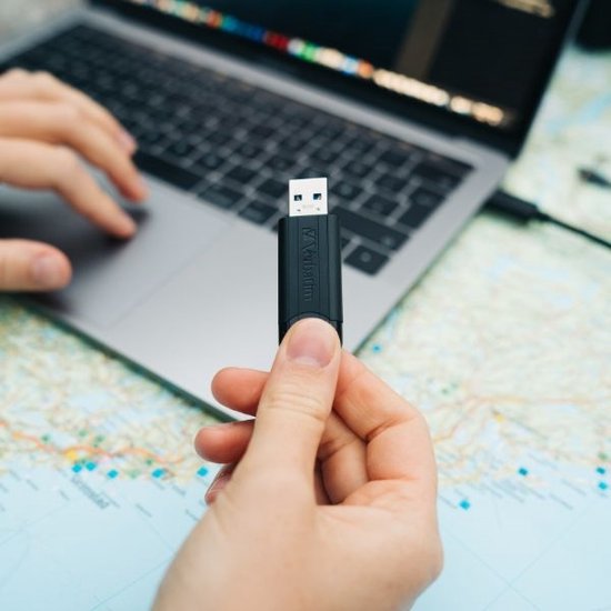 Verbatim Pin Stripe 3.0 USB-stick 256 GB Zwart 49320 USB-A 3.2 Gen 1