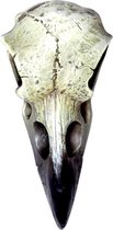 Alchemy Beeld/figuur Reliquary Raven Skull Creme