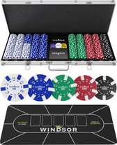 Windsor Poker Set - 500 jetons - PokerKleed - Blinds - Cartes - Jetons de poker - Jetons de Poker
