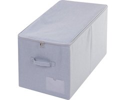 Extra Grote Dekbedden Opbergboxen 60L - Stofdichte Manden voor Ruimtebesparing in Lichtgrijs