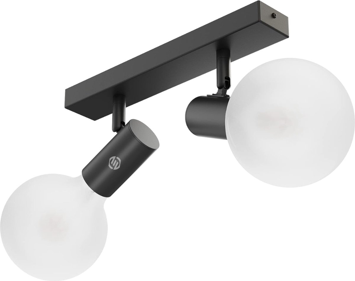 Equivera Plafonaire Lamp - Lamp - Plafond Lamp - Plafonnaire Lamp - Plafondlamp zwart