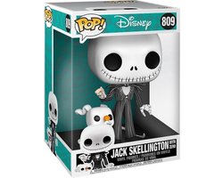Pop! Disney: Jumbo The Nightmare Before Christmas - Jack Skellington With Zero Funko Pop (25cm) #809