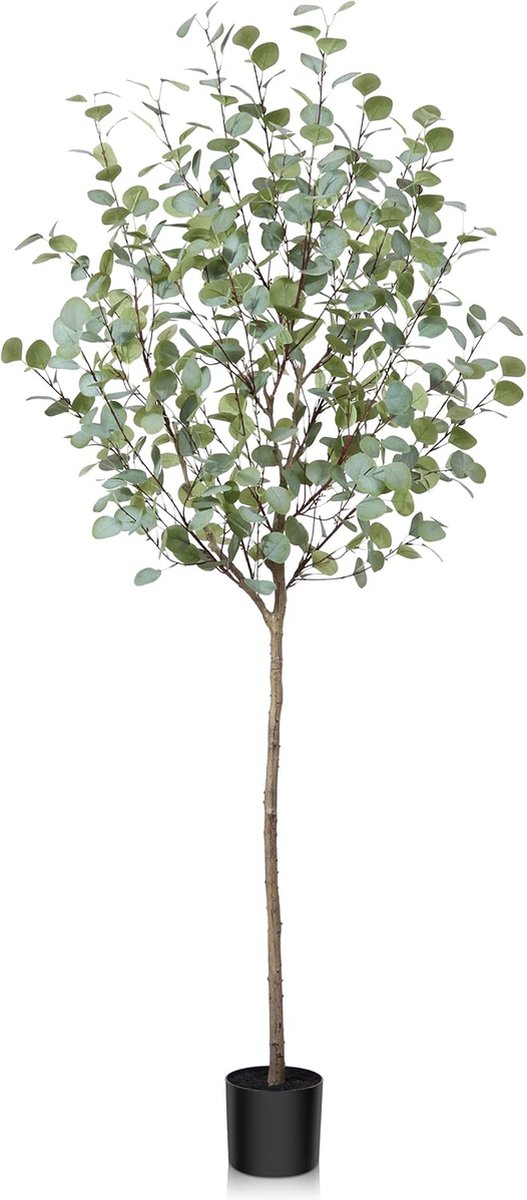 Goodivery ® Hoge Kunst Eucalyptusboom voor Binnen en Buiten, Realistische Decoratie voor Woonkamer, Slaapkamer en Kantoor