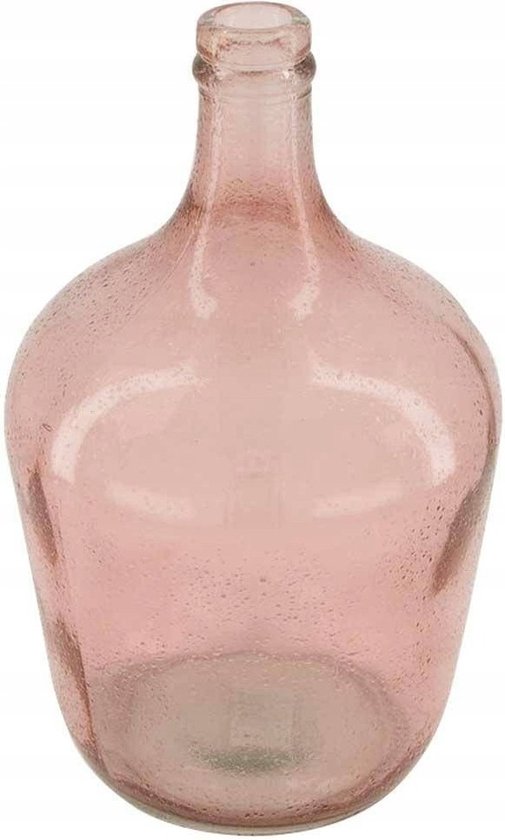 Dijk Natural Collections-Vase verre recyclé-Rose-18x30