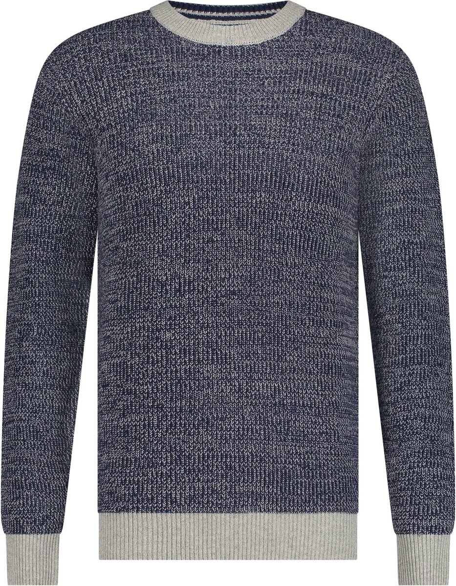 BlueFields Trui Mouline Trui Met Ronde Hals 11144026 1559 Mannen Maat - XL