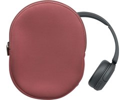 kwmobile hoes geschikt voor Sony WH-CH520 / WH-CH510 / MDR-ZX110 - 22,5 x 17 cm - Beschermhoes voor headset in donkerroze - Van neopreen