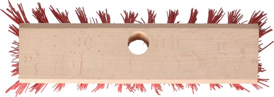 Buemag Bezemkop - Elaston - rood - hout - hard - 25 cm - 24mm - straatbezem/buitenbezem van Buemag — afbeelding 5