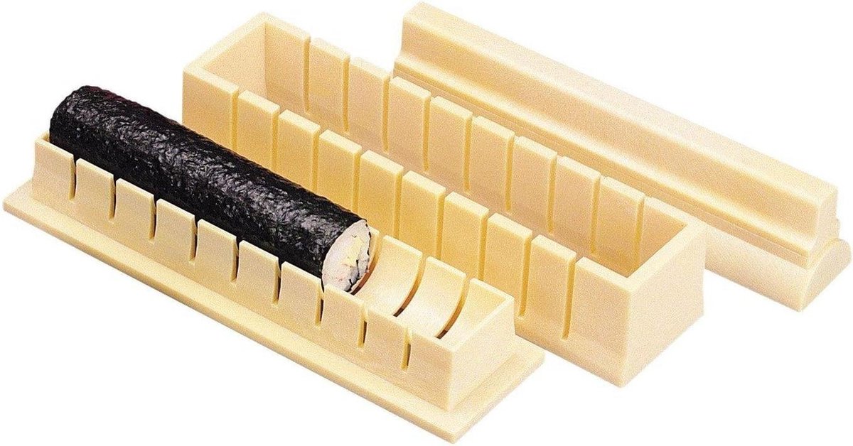 Formset van kunststof beige - Sushiformset 22 cm - 22 x 9 x 9 cm