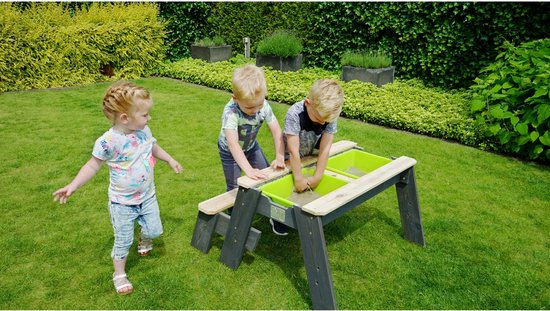 EXIT Aksent Zand- Water- & Picknicktafel (1 Bankje) - Watertafel - Zandbak - Hout - Kinderen Buiten