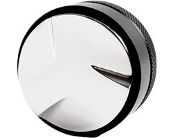 Koffieverdeler stamper 51/53/58 mm - roestvrij staal - instelbare dieptecompensatie - espresso handstamper - richtgereedschap - enkele dubbele kop