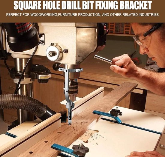 Houtbewerking Vierkante Gat Boren 6 Stuks Insteek Beitel Gatenzaag Boor Set Gatenzaag Boor Vijzel Rotatie boor Hout Tool
