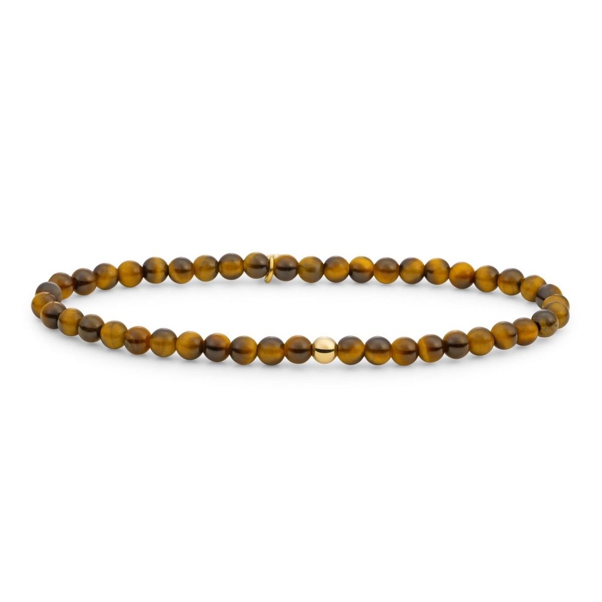 Sparkling Jewels Armband | - Tiger Eye Saturn small - SBG-GEM09-ADD-4MM