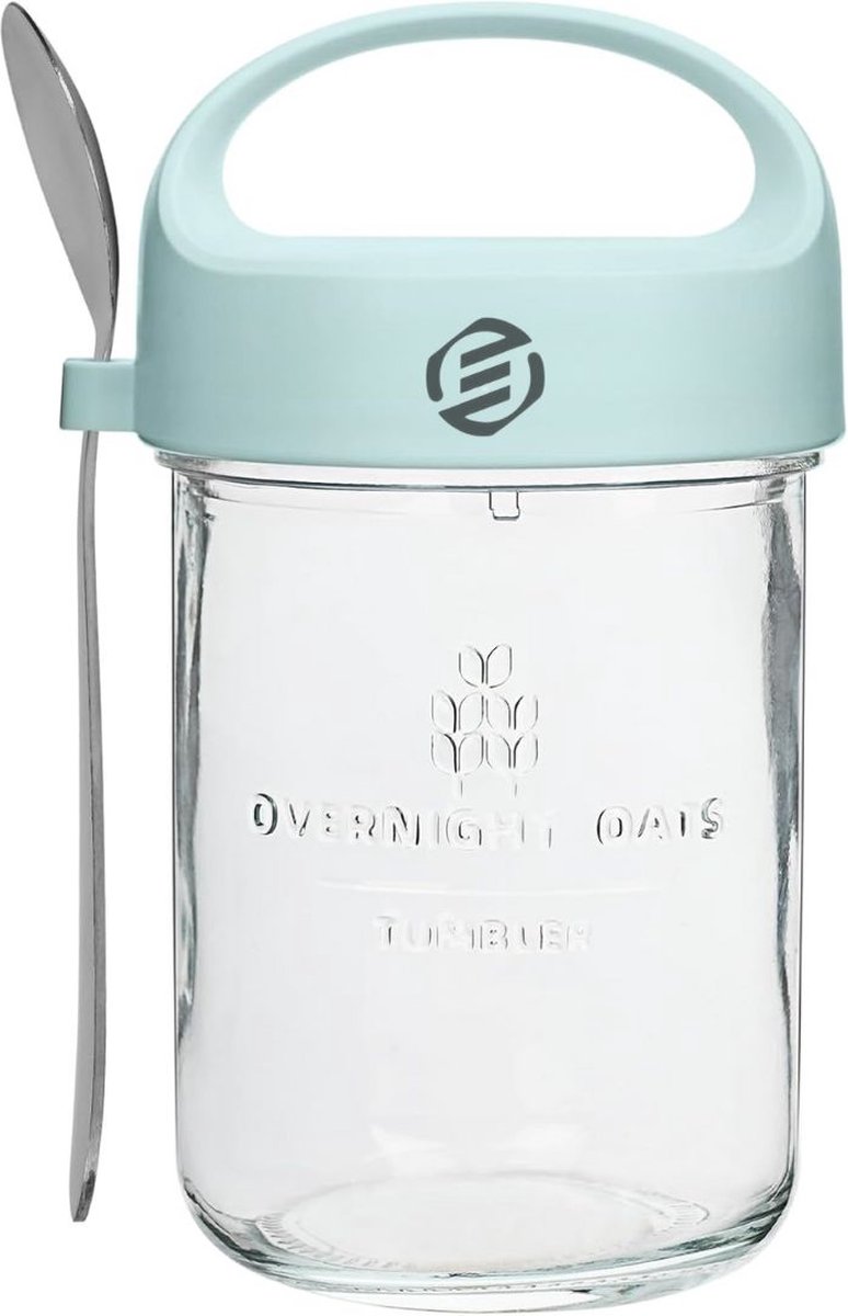 Equivera Overnight Oats Potjes - Muesli Beker - Mason Jar - Havermout - Set - Must have voor jouw ontbijt