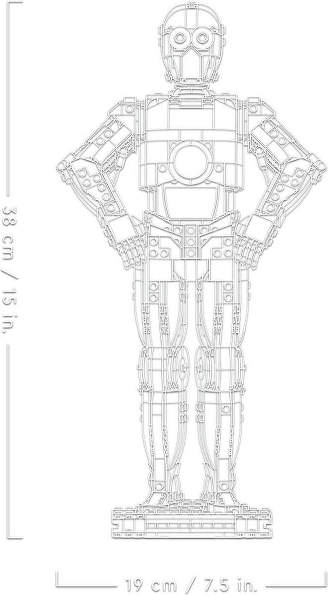 LEGO Star Wars - C-3PO Decoratie Bouwpakket met Droid Figuur - 75398 — afbeelding 12