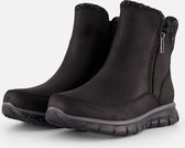 Skechers Synergy Zip Enkellaarsjes zwart - Dames - Maat 39