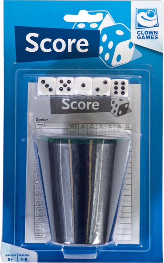 Clown Dobbelset+Scoreblok Blk.