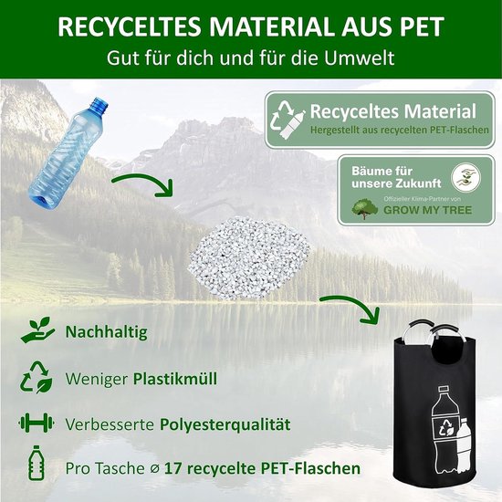 Statiegeldflescontainer – 95L of 135L – Opvouwbare