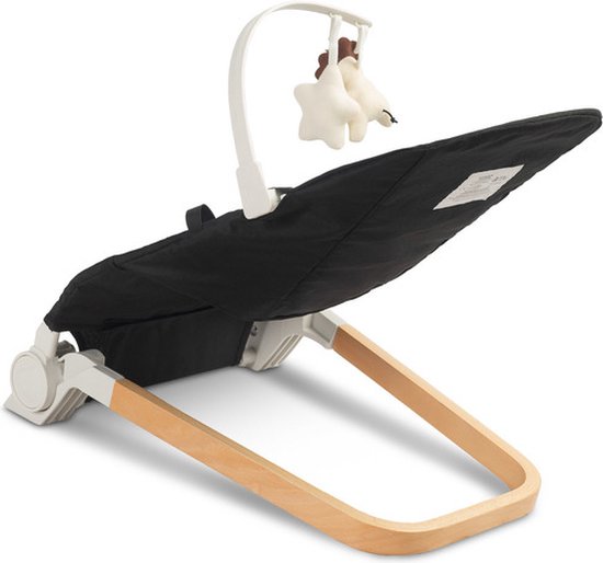 Pine Baby Bouncer Zwart - Wipstoel - Babystoel Voor Aan Tafel - Baby Stoeltje Zitten Voor Thuis - Verstelbare Babyrelax - Baby Rocker van Homy Original — afbeelding 2