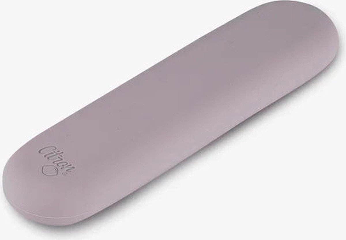 Citron Bestekset voor kinderen - Met siliconen etui - 17x5x2cm - Purple