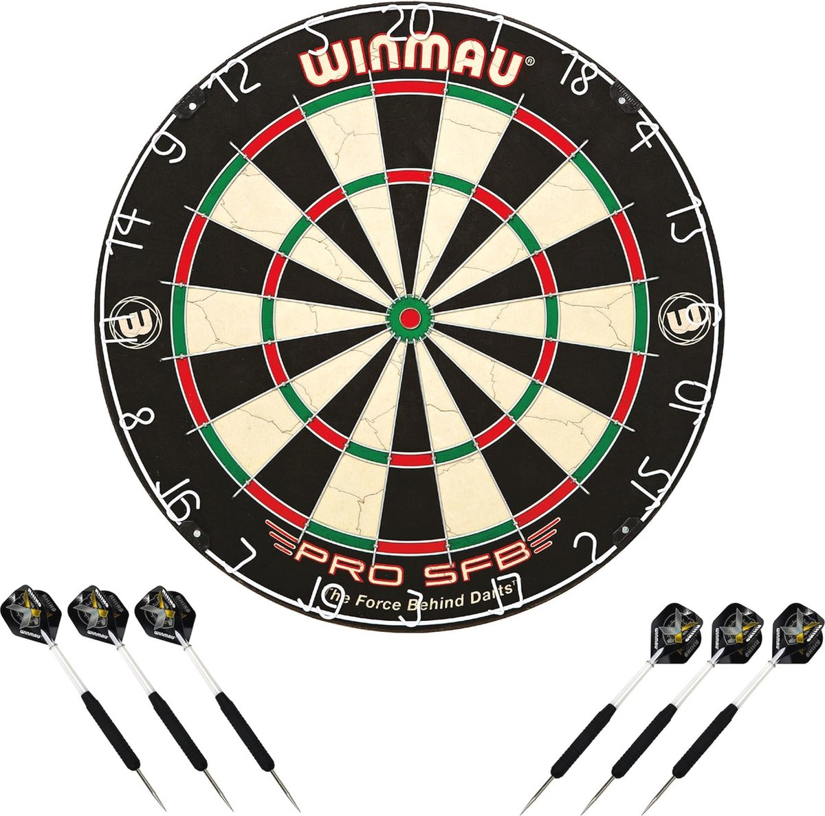 Dartboard Set met 2 Stalen Darts - Professionele Kwaliteit en Duurzaamheid