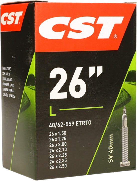 CST - Binnenband Fiets - Frans Ventiel - 40 mm - 26 x 175 - 230 van CST — afbeelding 3