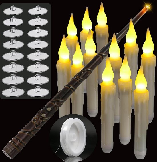 Voor de echte Harry Potter Fan: Zwevende LED-en (set van 10) met toverstaf-afstandsbediening - | De online enwinkel