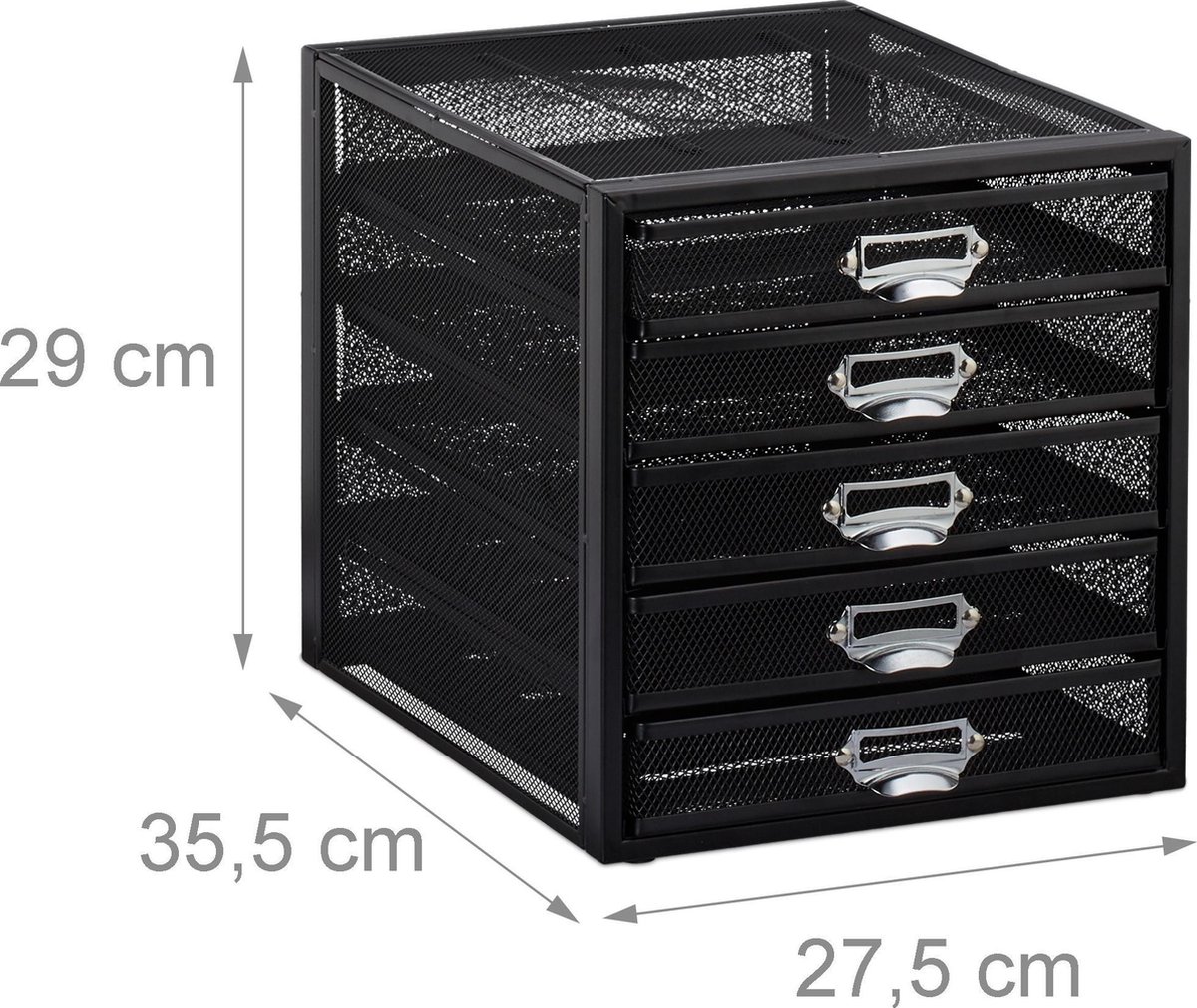 Easypag A4 Gaas Brievenbak, 5-laags, Zwart | Bureauaccessoires Easypag A4 Gaas Brievenbak, 5-laags, Zwart | Bureauaccessoires
