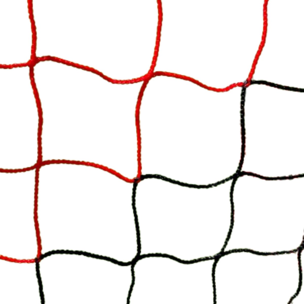 Zwart / Rood stadionvoetbalnet