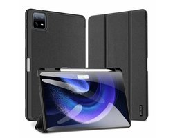 Dux Ducis - Tablet hoes geschikt voor Xiaomi Pad 6 / Pad 6 Pro - Domo Tri-fold Case - Auto Wake/Sleep functie - Met Pen Houder - Zwart