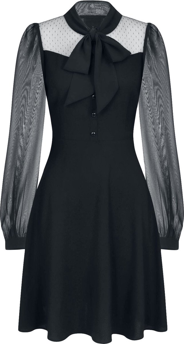 Hell Bunny Darcia Mid Dames Midi-jurk - zwart - 4XL