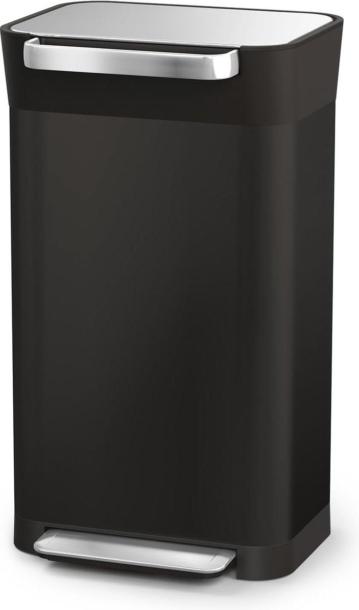 Goedkoopste Titan Vuilnisemmer Keukenafvalemmer met Geurfilter - Inhoud tot 90L na comprimeren - Zwart 30L - Afvalbak voor Thuisgebruik pedaalemmer 50 liter