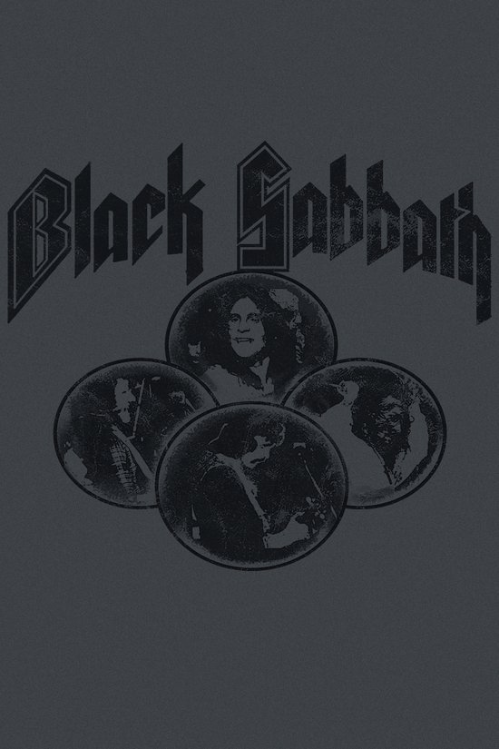 Pull à capuche Black Sabbath Multi Portrait Anthracite L Homme