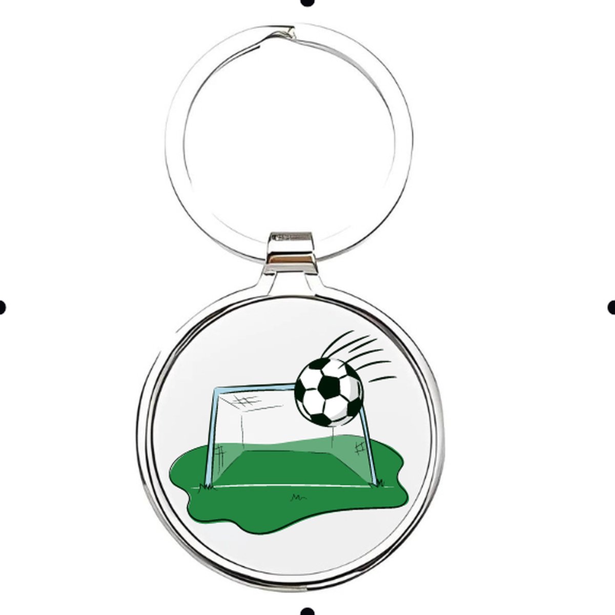 Akyol - Voetbal Sleutelhanger - voetbal - liefhebber - Cadeau - Sport - 2,5 x 2,5 CM