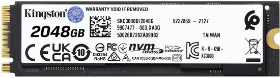 Hard Drive Kingston KC3000 2 TB SSD